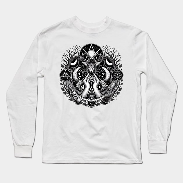 Wiccan Long Sleeve T-Shirt by Jason's Finery